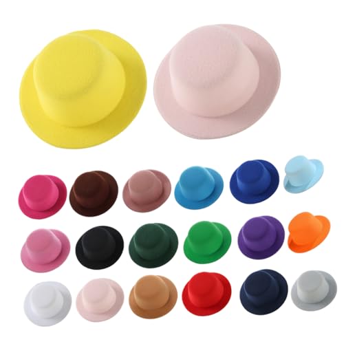Veemoon 15stücke Miniaturhut Für Puppen Bunte Puppenhüte Elegante Formelle Hüte Für Scrapbooking Dekorative DIY-zubehör Im Viktorianischen Stil Puppenhut Für Spielzeugfotografie von Veemoon