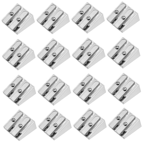 Veemoon 16 Stück Bleistiftspitzer aus Aluminiumlegierung Mini-Handbleistiftspitzer Bleistiftspitzer Handbuch bleistift anspitzer bleistiftanspitzer bleistifte Eyeliner -Schärfer Bürobedarf von Veemoon