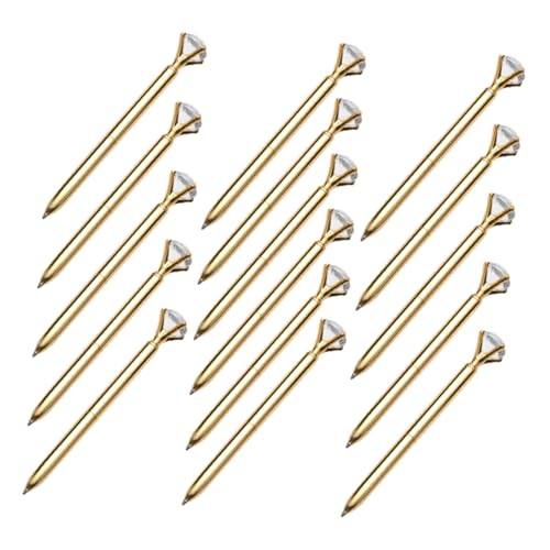 Veemoon 16 Stück Kugelschreiber mit Strasssteinen multifunktionaler Schreibstift Bürobedarf Stift ergonomischer Schülerstift schöne Zeichenstifte feiner Kugelschreiber Metall Golden Veemoon 16 Stück Kugelschreiber mit Strasssteinen multifunktionaler Schreibstift Bürobedarf Stift ergonomischer Schülerstift schöne Zeichenstifte feiner Kugelschreiber Metall Golden von Veemoon