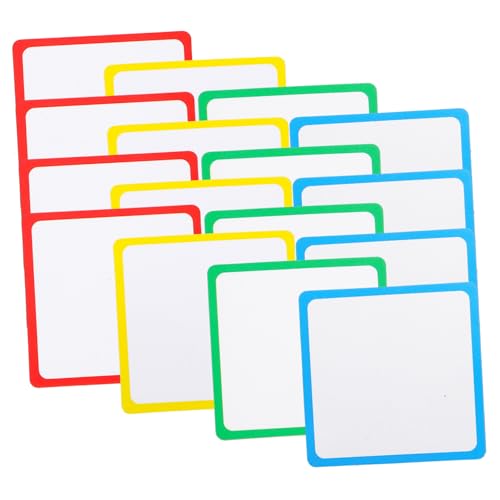 Veemoon 16 Stück Magnetische Blankkarte magnetische, trocken abwischbare Etiketten Trockener Lösche Magnete Whiteboard-Magnet magnetische namensschilder Magnetetiketten für Whiteboards von Veemoon