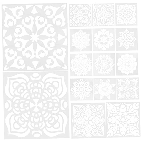 Veemoon 16 Stück Malvorlage Mandala-Schablone Schablonen zum Malen Kunst schablonen für wandbemalung schablonen für wandmalerei Malenwerkzeuge dekorative Graffiti-Schablonen das Haustier Veemoon 16 Stück Malvorlage Mandala-Schablone Schablonen zum Malen Kunst schablonen für wandbemalung schablonen für wandmalerei Malenwerkzeuge dekorative Graffiti-Schablonen das Haustier von Veemoon