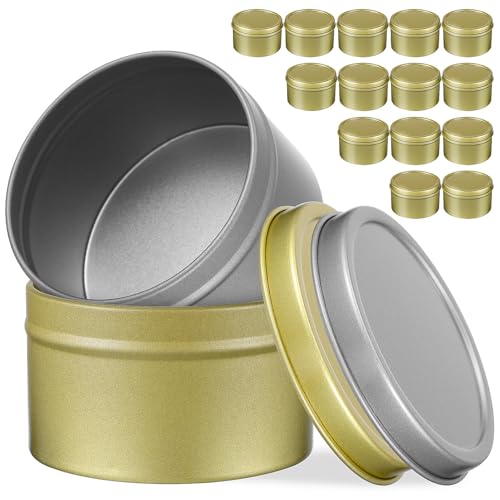 Veemoon 16 Stück Teiliges Kerzendosen Blech mit Schraubdeckeln Vielseitige Aufbewahrung für Kerzenherstellung Tee Kaffee und Süßigkeiten Robuste Nahtlose Metallbehälter für DIY und Veemoon 16 Stück Teiliges Kerzendosen Blech mit Schraubdeckeln Vielseitige Aufbewahrung für Kerzenherstellung Tee Kaffee und Süßigkeiten Robuste Nahtlose Metallbehälter für DIY und von Veemoon