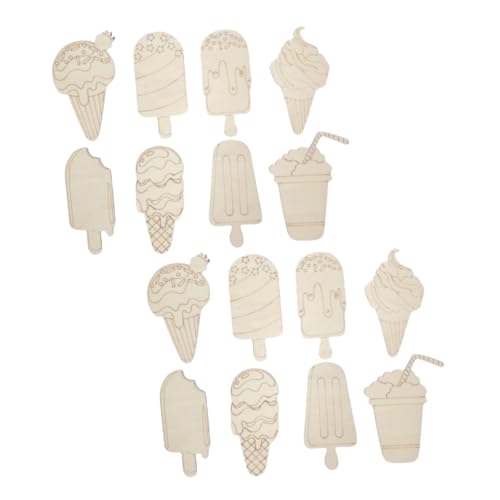 Veemoon 16 Stück Teiliges Unbemalter Holz Eiscremeformen für Diy Holzschneider für Sommerpartys Kreative Malprojekte und Bastelarbeiten für Familienfeiern und Schulaktivitäten Veemoon 16 Stück Teiliges Unbemalter Holz Eiscremeformen für Diy Holzschneider für Sommerpartys Kreative Malprojekte und Bastelarbeiten für Familienfeiern und Schulaktivitäten von Veemoon