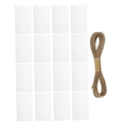 Veemoon 16 Stück Teiliges Weißes Acrylkorb etiketten mit Aufhängeschnur Bruchfest Beschriftbar Praktische Organizer hängeetiketten für DIY Küchen Vorratsbehälter Langlebig und Vielseitig Veemoon 16 Stück Teiliges Weißes Acrylkorb etiketten mit Aufhängeschnur Bruchfest Beschriftbar Praktische Organizer hängeetiketten für DIY Küchen Vorratsbehälter Langlebig und Vielseitig von Veemoon