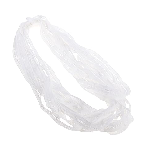 Veemoon 16 Treppe Lace Ribbon for Crafting Tassel Trim Stoff Bänder Lace Trim Spitzenbordüre Dekoband Bänder Für Handwerk Floraler Spitzenrandbesatz Vintage-bandbesatz Weiß von Veemoon