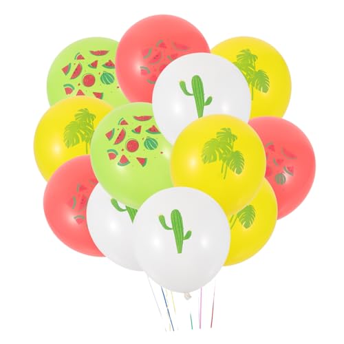Veemoon 16Stücke Hawaiianische Themenballons Teiliges Für Geburtstagsfeiern Luftballons Mit Wassermelonen Kaktus Und Monstera Motiven Zur Perfekten Partydekoration von Veemoon