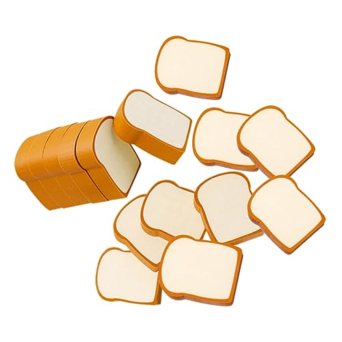 Veemoon 16Stücke Toast Radiergummis Süße Cartoon Radierer für Büro Partygeschenke und Dekoration Geburtstagsfeiern und Gastgeschenke von Veemoon