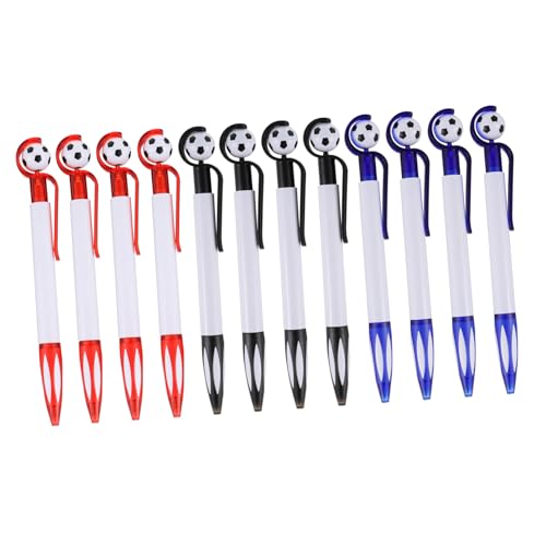 Veemoon 18 Stück Kugelschreiber Fußball Stifte Sport Gastgeschenke für Fußballpartys ballpoint pen fußball party kunststoff fußball stift handwerk Fußballparty Dekoration Plastik von Veemoon