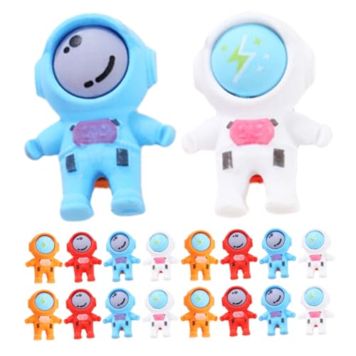 Veemoon 18 Stück Raumfahrer Radiergummi Weltraum-partygeschenke Winzige Radiergummis Für Topper Für Bleistiftradiergummis Mini-radierer Leerzeichen von Veemoon