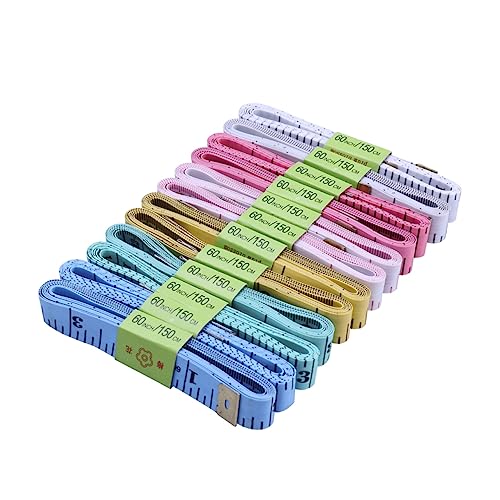 Veemoon 18 Stück Weiche messen weicher Lineal Kleiderbandmaß Stoffmessband Flexible Messband Zufällige Farbe Veemoon 18 Stück Weiche messen weicher Lineal Kleiderbandmaß Stoffmessband Flexible Messband Zufällige Farbe von Veemoon
