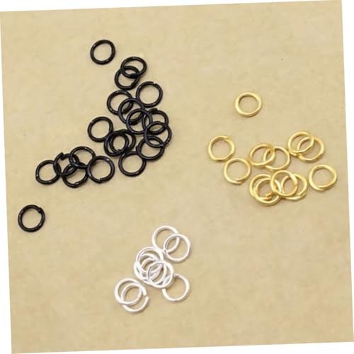 Veemoon 180 Stück Teiliges Metallringe Rundform Silber für DIY Schmuck Schlüsselanhänger Basteln Gürtel Rucksack Zubehör Langlebig Robust von Veemoon