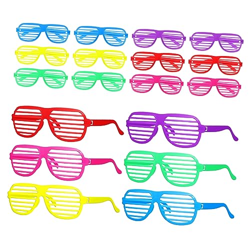 Veemoon 18Stücke Neonfarben Shutter Brillen für Kunststoff Sonnenbrillen Jahre Partybrille Foto Requisiten für Festivals Outdoor Aktivitäten UV Ergonomisches Design Veemoon 18Stücke Neonfarben Shutter Brillen für Kunststoff Sonnenbrillen Jahre Partybrille Foto Requisiten für Festivals Outdoor Aktivitäten UV Ergonomisches Design von Veemoon