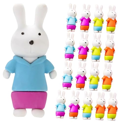 Veemoon 18Stücke Tier Radiergummis für Lustige Tiergummis im Kawaii Stil als Schulpreise und Geschenkideen für Klassenzimmer und Kindergeburtstage von Veemoon