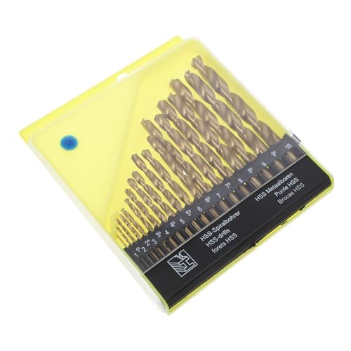 Veemoon 19 Stk. Bohrer-set Schaft Bohren Drehungen Twist Bohrerset Für Metallbohrer Schwere Bohrer Bohrerbits Für Edelstahl Schlagbohrer Bohrbits Schwarz Hochgeschwindigkeitsstahl Veemoon 19 Stk. Bohrer-set Schaft Bohren Drehungen Twist Bohrerset Für Metallbohrer Schwere Bohrer Bohrerbits Für Edelstahl Schlagbohrer Bohrbits Schwarz Hochgeschwindigkeitsstahl von Veemoon