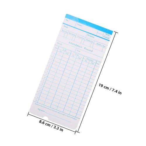 Veemoon 190 Blatt Doppelseitige Englische Stechuhr karten Büro Anwesenheitskarten Papier Je Praktische Zeiterfassung für Büro Betrieb Lager mit Mehreren Mitarbeitern Veemoon 190 Blatt Doppelseitige Englische Stechuhr karten Büro Anwesenheitskarten Papier Je Praktische Zeiterfassung für Büro Betrieb Lager mit Mehreren Mitarbeitern von Veemoon