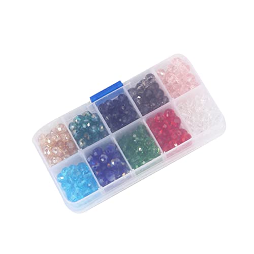 Veemoon 1Packung Glasperlen Bicone DIY Zubehör für Schmuckherstellung für Armbänder Halsketten und Bastelprojekte von Veemoon