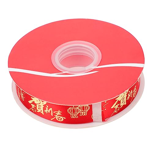 Veemoon 1Roll Chinesisches Neujahr Geschenkband Rotes Satinband mit Goldprägung Verpackungszubehör für Diy Dekorationen Langlebig und Reißfest Valentinstag und Festlichkeiten Veemoon 1Roll Chinesisches Neujahr Geschenkband Rotes Satinband mit Goldprägung Verpackungszubehör für Diy Dekorationen Langlebig und Reißfest Valentinstag und Festlichkeiten von Veemoon