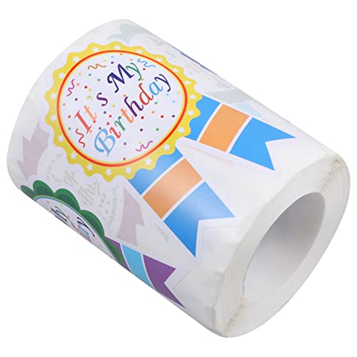 Veemoon 1Rolle Aufkleber Happy Birthday Rollendichtungsetiketten für Umschläge Geschenktüten und Geburtstagsparty Dekoration Selbstklebend für Kreative Bastelprojekte Veemoon 1Rolle Aufkleber Happy Birthday Rollendichtungsetiketten für Umschläge Geschenktüten und Geburtstagsparty Dekoration Selbstklebend für Kreative Bastelprojekte von Veemoon