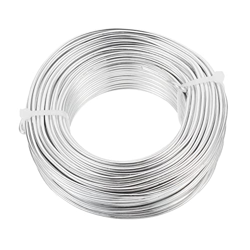 Veemoon 1Rolle Biegsamer Aluminiumdraht Hochwertiges Bastelmaterial für Schmuckherstellung Langlebig für Projekte und DIY Arbeiten Silberfarbe Veemoon 1Rolle Biegsamer Aluminiumdraht Hochwertiges Bastelmaterial für Schmuckherstellung Langlebig für Projekte und DIY Arbeiten Silberfarbe von Veemoon
