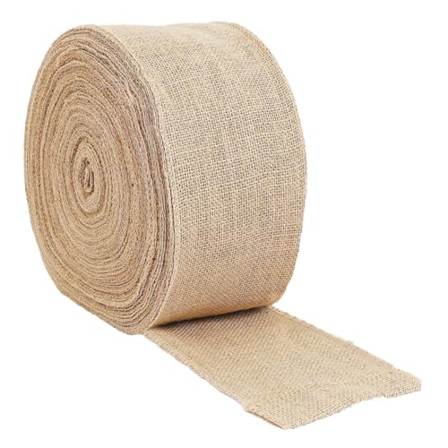 Veemoon 1Rolle DIY Geschenkband Jute Multifunktionales Dekorationsband für Hochzeiten Partys und Handwerksprojekte Leicht Zuzuschneiden und Wiederverwendbar von Veemoon