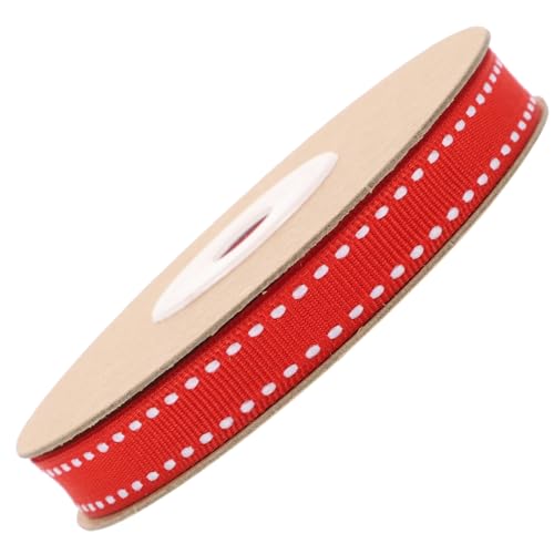 Veemoon 1Rolle DIY Geschenkverpackungsband Rotes Doppelseitiges Satinband Für Geschenkverpackungen Dekoration Und Bastelprojekte Für Hochzeiten Und Feiern von Veemoon