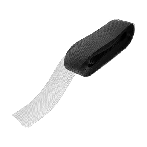 Veemoon 1Rolle DIY Tanzkleid Material Schwarzes Rosshaargeflecht für Hochzeitskleider Elastisches Hutzubehör für Kleidungsprojekte Einfach von Veemoon