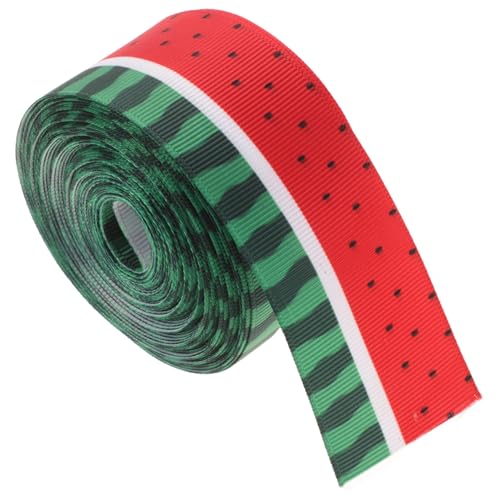 Veemoon 1Rolle Geschenkband Mit Wassermelonen Muster Dekoratives Band Für Kuchen Und Bastelprojekte Yards Ca Vielseitiges Band von Veemoon