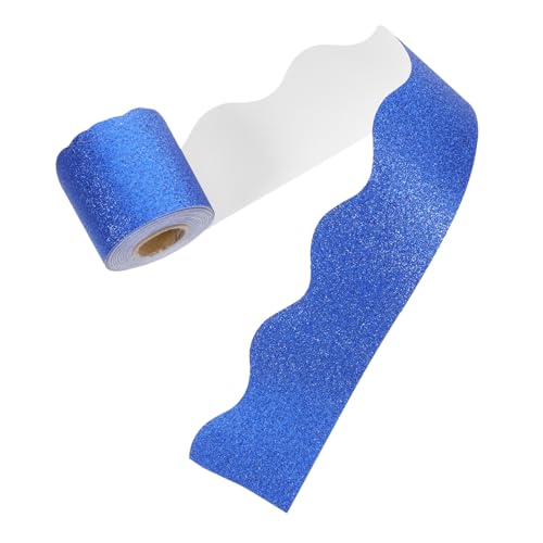 Veemoon 1Rolle Glitzernde Blackboard Border Decal Abnehmbarer Papierborder Für Bulletin Boards Wasserfestes Stilvolle Verkleidung Für Klassenzimmer von Veemoon