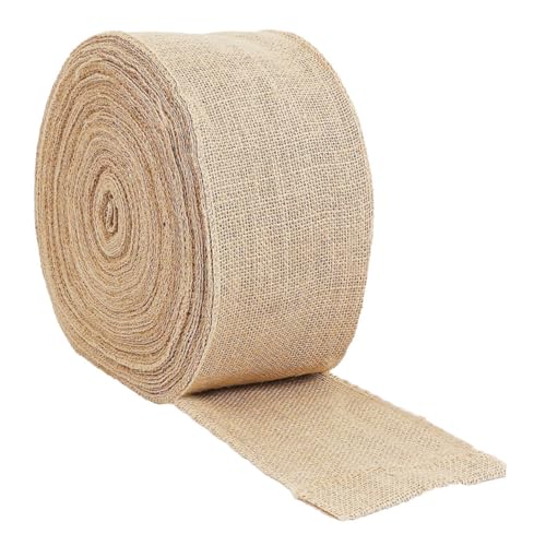 Veemoon 1Rolle Juteband Natürlichem Jute Für DIY Bastelprojekte Und Partydekoration Dekoratives Wickelband Geschenkband Für Hochzeiten Und Feiern von Veemoon