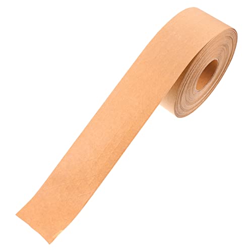 Veemoon 1Rolle Kraftpapier Klebeband Selbstklebendes Beschreibbares und Umweltfreundliches Verpackungsband für Versiegelung Dekoration und Bastelprojekte von Veemoon