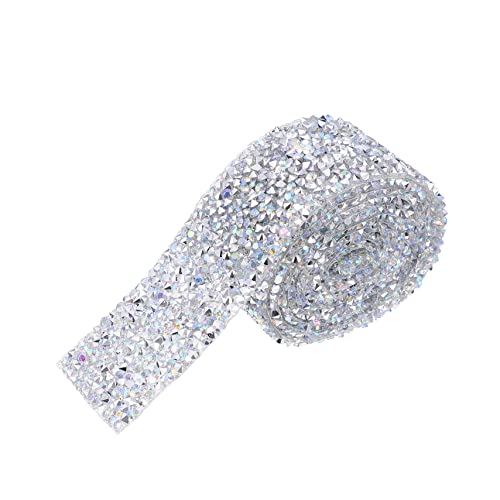 Veemoon 1Rolle Kristallbandgürtel mit Starkem Kleber Strass Bandgürtel für DIY Hochzeitsdekoration Kleidung und Ab Farbe Einfach Anzuwenden und Tragbar von Veemoon