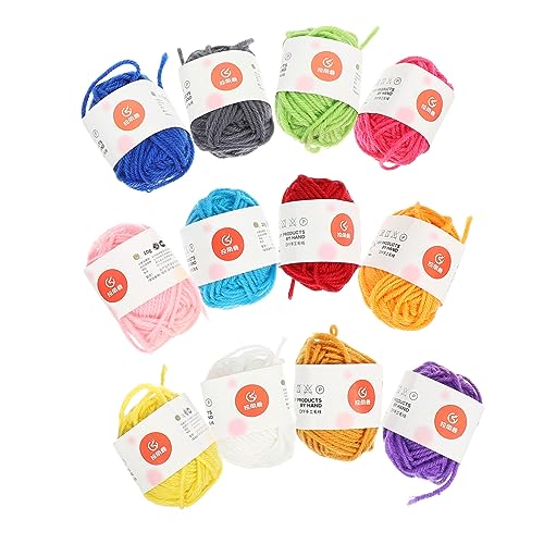 Veemoon 1Satz Buntes Baumwollgarn für Stricken und Häkeln DIY Materialien für Kreative Projekte Weich und Hautfreundlich für Dekoration und von Veemoon