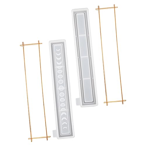 Veemoon 1Satz DIY Epoxidform Teiliges Mondphasen Silikonform für Räucherkästen Gießform zur Herstellung von Aufbewahrungsboxen und Leicht zu Entformen von Veemoon