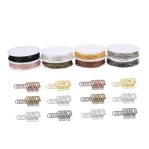Veemoon 1Satz DIY Pulloverkette mit Hummerverschluss Schmuckzubehör für Armbänder und Fußkettchen Langlebige und Praktische Ketten für Schmuckherstellung Farben Veemoon 1Satz DIY Pulloverkette mit Hummerverschluss Schmuckzubehör für Armbänder und Fußkettchen Langlebige und Praktische Ketten für Schmuckherstellung Farben von Veemoon