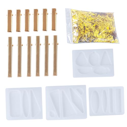 Veemoon 1Satz DIY Silikon Haarnadeln Schimmel Set Epoxidharz Formen für Haarspangen Teilig und Sicher für Kreativen Kopfschmuck von Veemoon