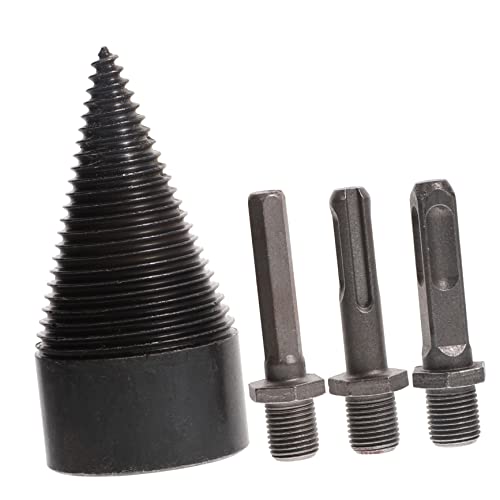 Veemoon 1Satz Holzsplitter Bohrer mit Adapters Brennholzbohrer für Effektives Holzspalten Geeignet für Eiche und Walnuss Langlebiges Stahlmaterial für Heim Veemoon 1Satz Holzsplitter Bohrer mit Adapters Brennholzbohrer für Effektives Holzspalten Geeignet für Eiche und Walnuss Langlebiges Stahlmaterial für Heim von Veemoon