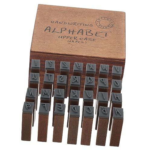 Veemoon 1Satz Multifunktions Vintage Holzstempel DIY Alphabet Briefmarken für Scrapbooking Tagebuch und Kreative Bastelprojekte Hochwertige Langlebige Stempel für Personalisierte von Veemoon