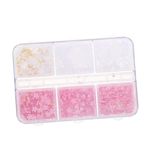 Veemoon 1Satz Nagelkunst Zubehör Box mit Fünfblättrigen Blumen Dekorative Nail Art Accessoires für Nageldesign und Kreative Gestaltung für Veemoon 1Satz Nagelkunst Zubehör Box mit Fünfblättrigen Blumen Dekorative Nail Art Accessoires für Nageldesign und Kreative Gestaltung für von Veemoon