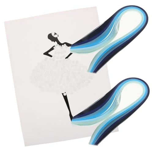 Veemoon 1Satz Papier Quilling mit Transparentpapier Quilling Quilling Streifen Verschiedenen Farben Bastelmaterial für Projekte und Präzise von Veemoon