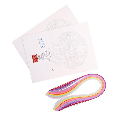 Veemoon 1Satz Papierquilling Set Für DIY Projekte Mit Quilling Bastelmaterialien Und Anleitungen Für Papierkunst Für Anfänger von Veemoon