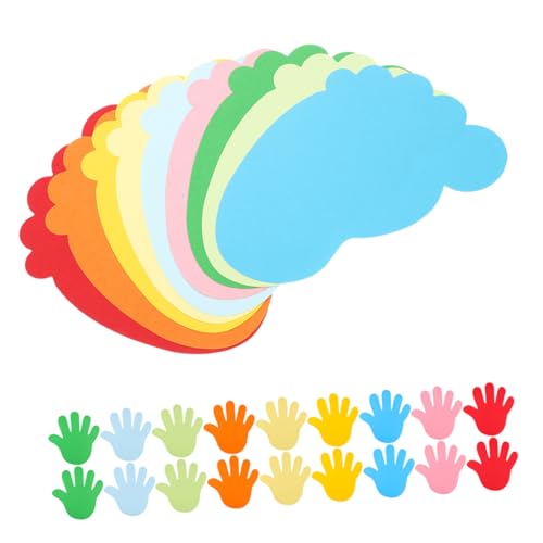 Veemoon 1Satz Papierschnitt Dekorationen für Partys Teiliges mit Fuß und Wand und Tischdekoration für Kindergarten Schule und Frühlingsfeste von Veemoon