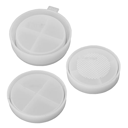 Veemoon 1Satz Silikonformen Für Kosmetikkasten DIY Gesichtspuderbox Flexible Und Transparente Silikon Gießformen Zur Herstellung Von Individuellen Puderkästen Für Makeup von Veemoon