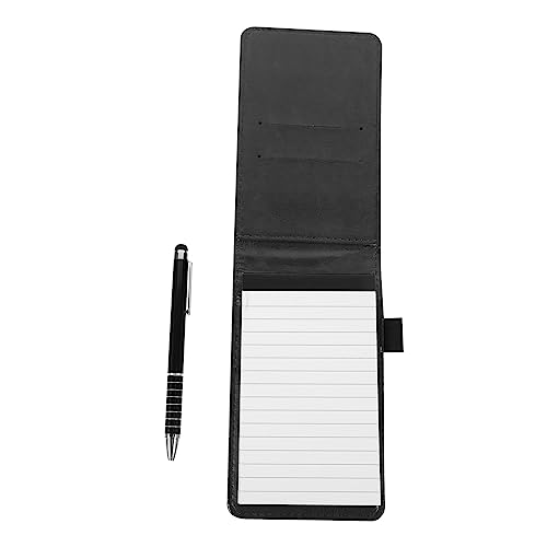 Veemoon 1Satz Tragbares Notizbuch mit Stift Multifunktionales Memo Pad für Kreative Notizen für Büro Schule und Reisen Langlebiges PU Praktisch für Ideen und Planung von Veemoon