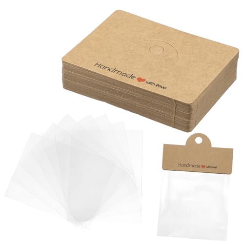 Veemoon 1Satz Transparenten Schmuckbeuteln mit Kraftpapier Karten für Armband Schlüsselanhänger und Schmuckverpackung Langlebig und Vielseitig Einsetzbar Veemoon 1Satz Transparenten Schmuckbeuteln mit Kraftpapier Karten für Armband Schlüsselanhänger und Schmuckverpackung Langlebig und Vielseitig Einsetzbar von Veemoon