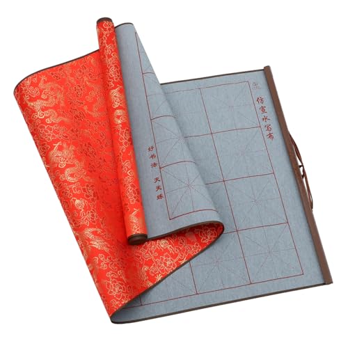 Veemoon 1Stück Chinesische Kalligraphie Wasser Schreibstoff Schriftrolle Zufälliger Stil Wiederverwendbar für Kalligraphie Praxis und Kreative Projekte Hochwertiges Material von Veemoon