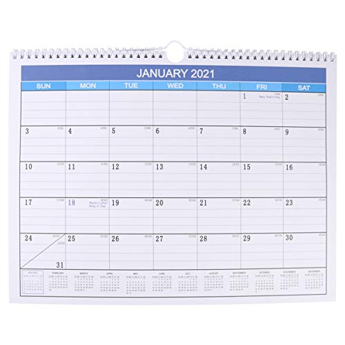 Veemoon 1Stück Hängender Kalender aus Hochwertigem für Büro und Zuhause Praktische Notizen mit Löchern Aufhängen Stilvolle Dekoration für Zimmer von Veemoon