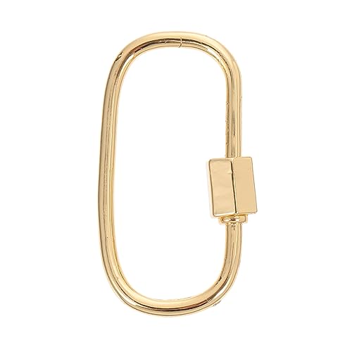 Veemoon 1Stück Ovaler Schraubverschluss für Kreativer Karabiner für DIY Schmuck Langlebig und Einfach zu Bedienen für Armbänder Hochwertiges Material von Veemoon