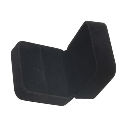Veemoon 1stück Hochzeit Box Elegante Schmuckschatulle Für Verlobungsringe Schwarze Aufbewahrungsbox Für Trauringe Kreatives Design Für Hochzeiten Und von Veemoon