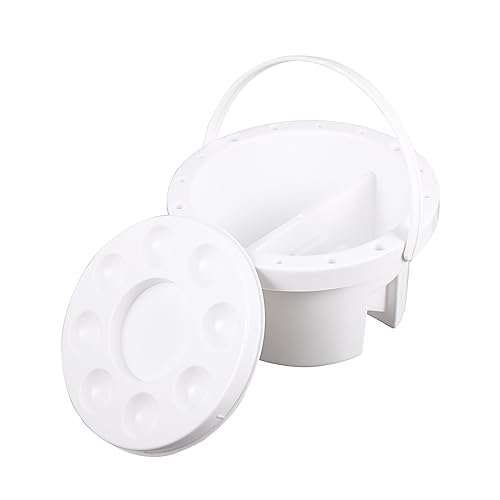 Veemoon 1stück Multifunktionaler Pinselwaschbehälter Mit Ablage Und Farbpalette Praktischer Pinselreiniger Für Künstler Für Reisen Und Unterwegs Platzsparend Und Leicht Zu Reinigen Veemoon 1stück Multifunktionaler Pinselwaschbehälter Mit Ablage Und Farbpalette Praktischer Pinselreiniger Für Künstler Für Reisen Und Unterwegs Platzsparend Und Leicht Zu Reinigen von Veemoon