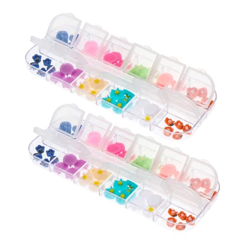 Veemoon 2 Boxen Daisy Nail Charms Set Boxen Resin Nail Art Dekoration Leicht Tragbar Bunte Maniküre Zubehör Für Mädchen Familie Und Veemoon 2 Boxen Daisy Nail Charms Set Boxen Resin Nail Art Dekoration Leicht Tragbar Bunte Maniküre Zubehör Für Mädchen Familie Und von Veemoon